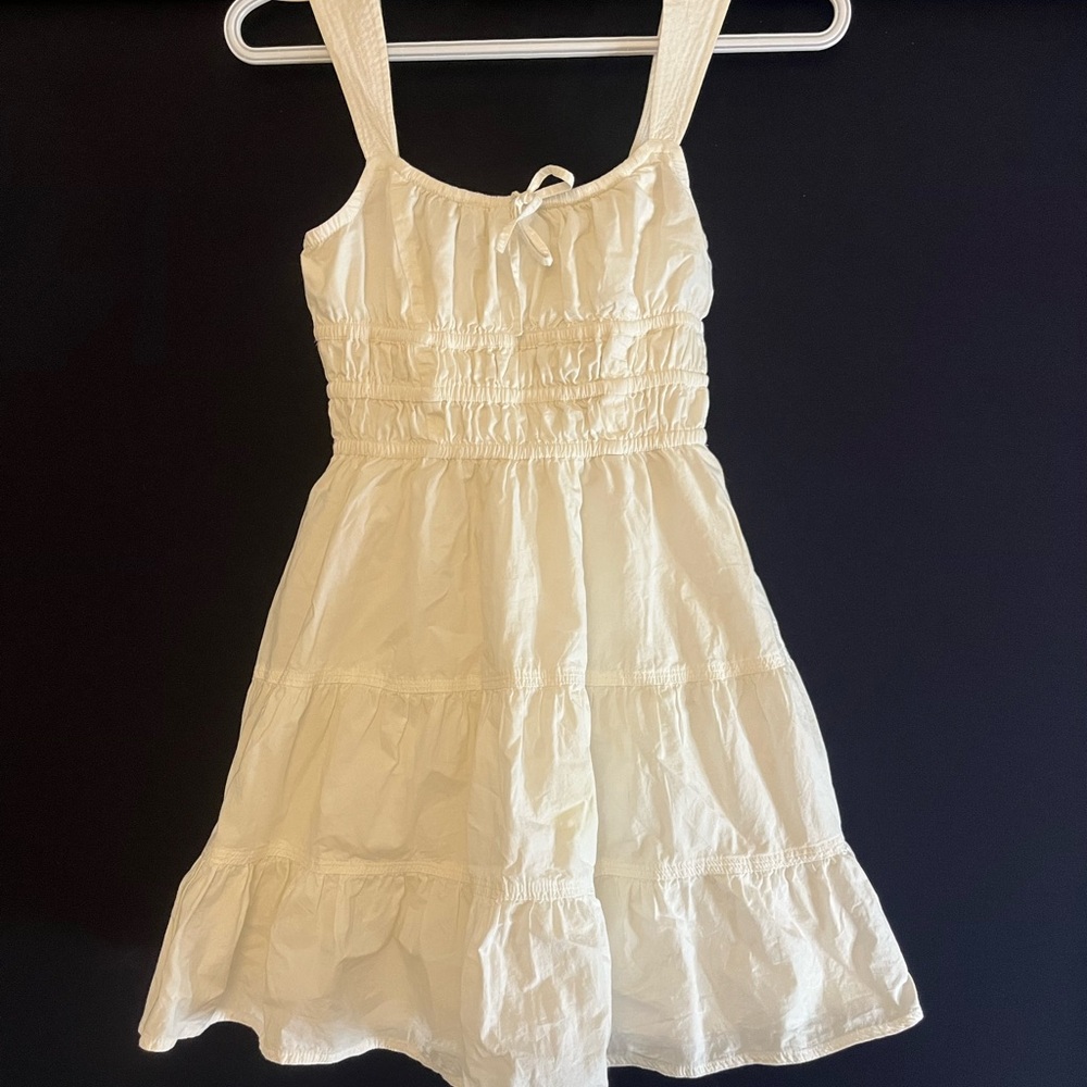 Aritzia White Flowy Mini Dress - Picture 1 of 3